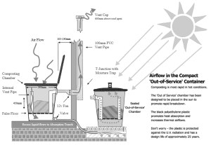 Diagram of a composting toilet