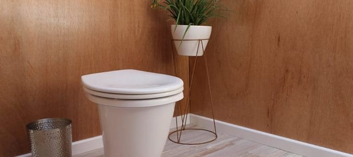 Stylish composting toilet
