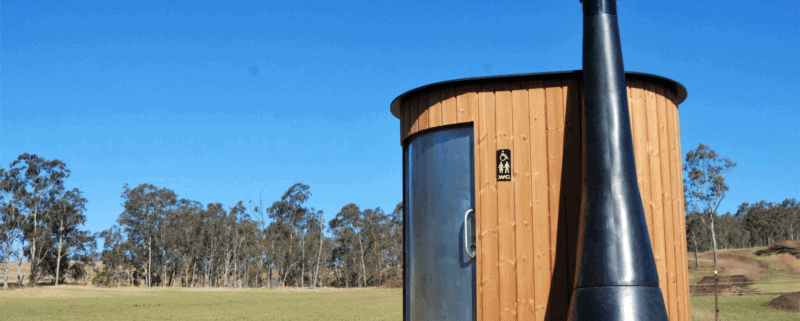 Kazuba Remost Toilet System on a farm